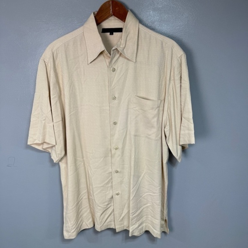 Joey Richi Men’s Pure Silk Casual Shirt sz L # D693